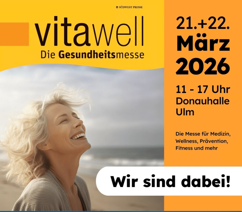 Wir sind auf der vitawell in Ulm!